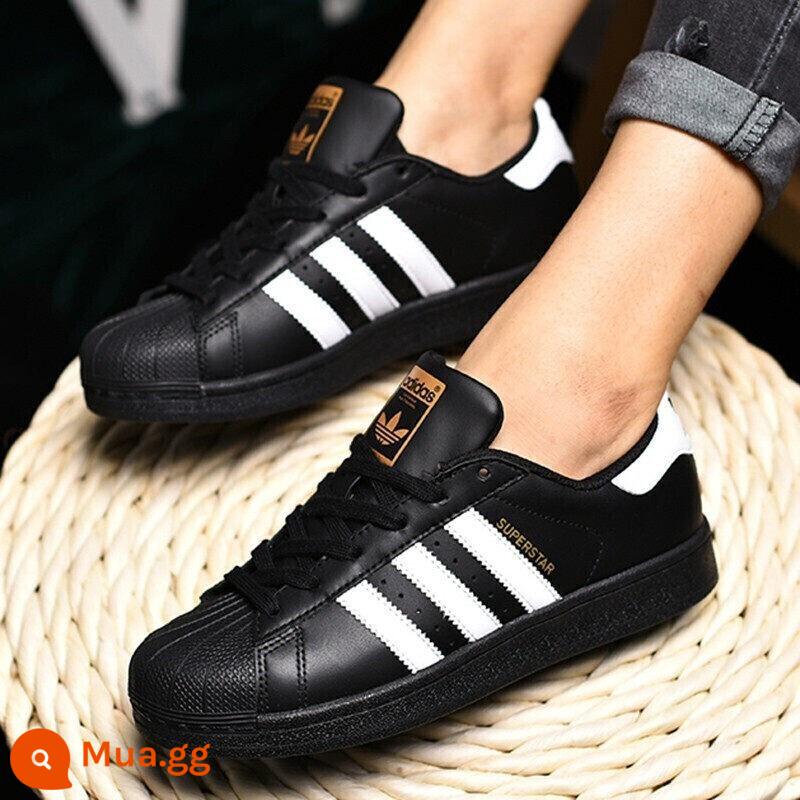 Giày adidas nữ adidas clover chính hãng flagship nhãn vàng vỏ đầu nhỏ giày trắng giày thể thao nam nữ - EG4959/đầu vỏ đen