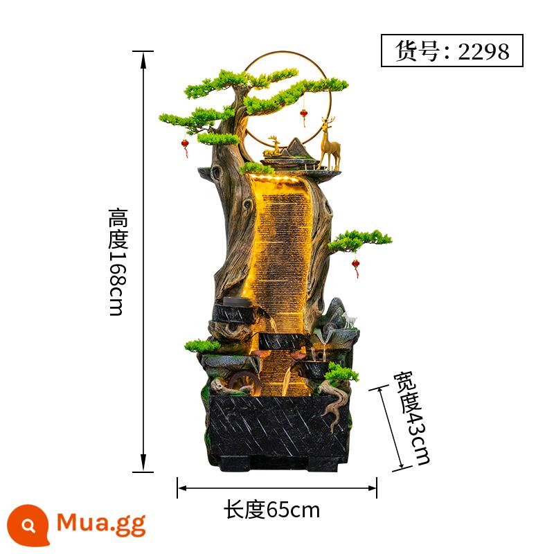 Trang trí non bộ và nước chảy phòng khách hiện đại hiên nhà khách sạn phong cảnh sáng tạo phong cảnh vòng quay may mắn trang trí máy tạo độ ẩm - 2298 dài 65 rộng 43 cao 168