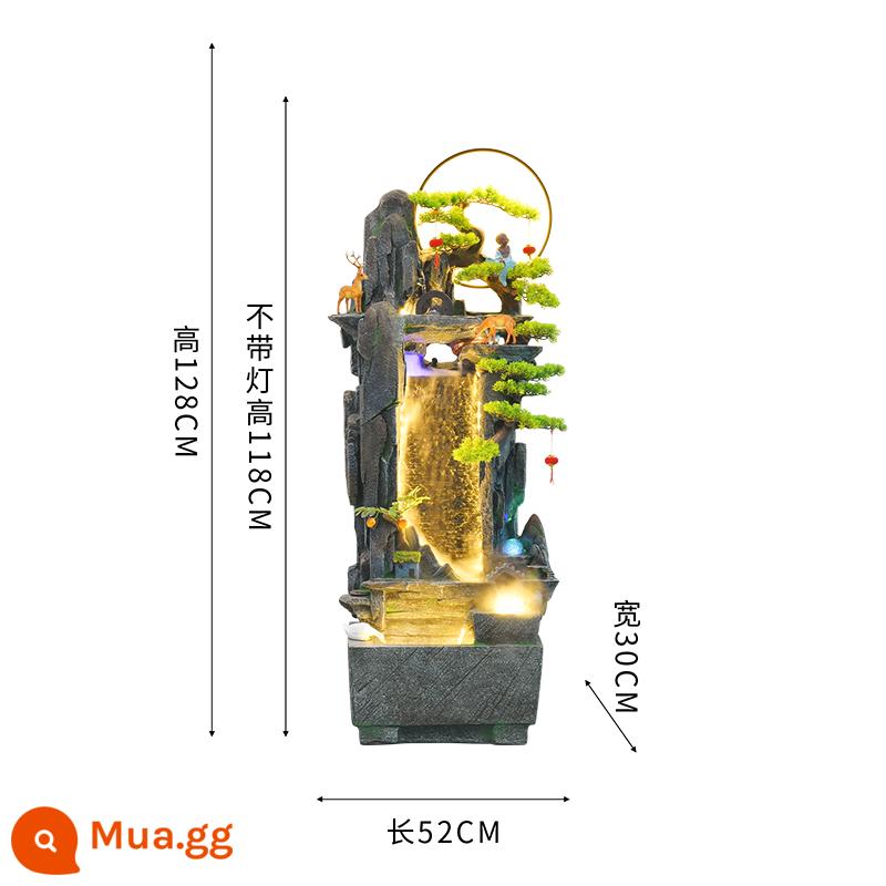 Trang trí non bộ và nước chảy phòng khách hiện đại hiên nhà khách sạn phong cảnh sáng tạo phong cảnh vòng quay may mắn trang trí máy tạo độ ẩm - 2266 kèn dài 52 rộng 30 cao 128