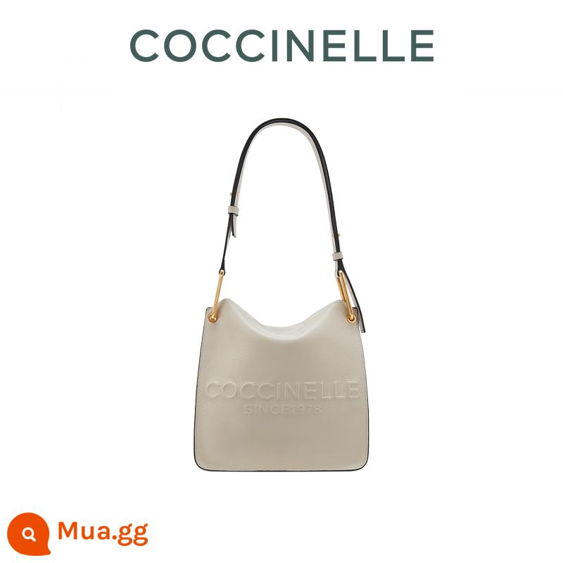 22 Túi xách mùa thu/đông COCCINELLE/VANESSA Small Newsboy Bag - Màu vỏ xám/màu cá heo