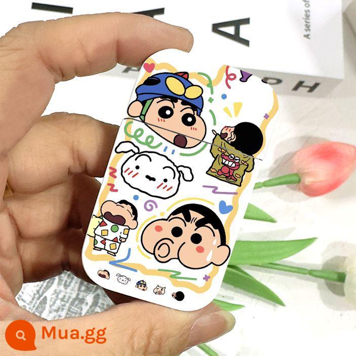 Crayon Shin-chan Bật lửa chống gió ngọn lửa màu hồng Dễ thương và sáng tạo Quà tặng cặp đôi cá tính cho bạn trai và cô gái - Thổi bay Xiaoxin [hộp quà]