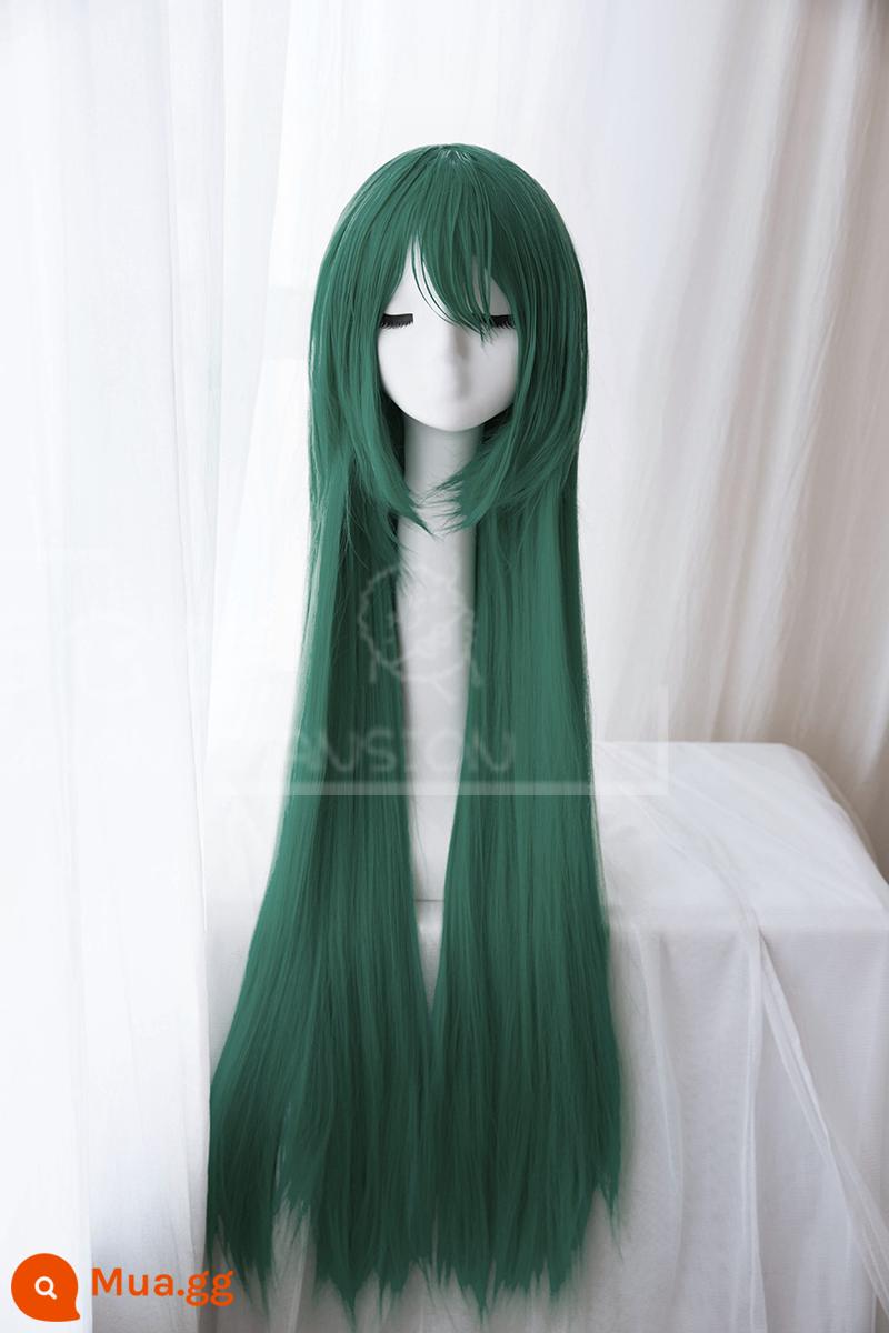 Durian Mansion Universal cos Wig Nữ, Đen và Trắng Nagano Anneea Hands Fake Mao Long Di chuyển anime 1 mét - 16. Phiên bản xanh đậm Plus 500g