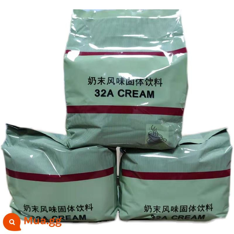 Miễn phí vận chuyển 1kg 2 trong 1 hoa lan nam hương vị trái cây bột trà sữa trân châu ăn liền trà sữa Đài Loan bột đặc biệt hương việt quất dâu tây - Kem không sữa 32A Xionglan