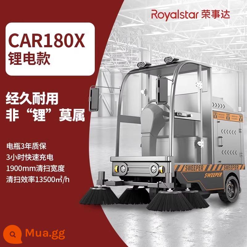 Nhà máy quét rác lái xe Rongshida xưởng công nghiệp máy quét đường thành phố máy quét rác - Mẫu pin lithium RS-CAR180X