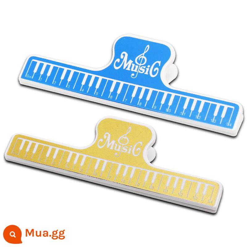 Đoạn nhạc piano sheet nhạc clip note note piano book clip sheet nhạc clip kéo dài thô - Kẹp chung*2 (xanh + nâu)