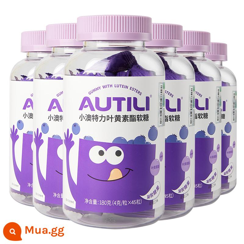 Xiaoao Teli Lutein Gummies Vitamin Blueberry dành cho trẻ em Chất dinh dưỡng Lutein Ester Gummies được cấp bằng sáng chế - Kẹo dẻo Lutein ester 6 chai