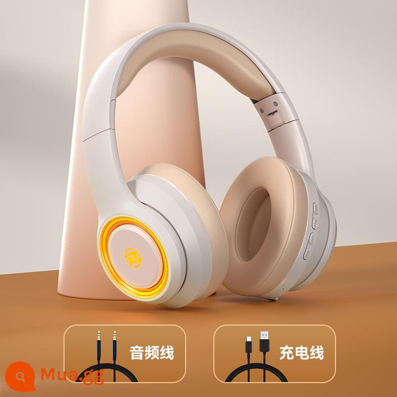 Tai nghe bluetooth đội đầu - Yunyan White [Chất lượng âm thanh vòm HIFI âm thanh nổi★Bluetooth 5.2 không có cảm giác trễ★Vị trí nghe]