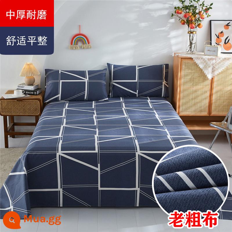 Ga Giường Cotton Đơn Mảnh Mùa Hè Dày Cũ Vải Thô Bộ 3 100 Cotton Linen Chần Gòn Đơn Ký Túc Xá Sinh Viên Thảm - Chất liệu cotton nguyên chất - không gian đa chiều