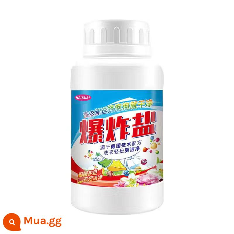 Thuốc nổ muối giặt tẩy vết bẩn enzyme sinh học bột tẩy trắng màu thuốc tẩy đa năng loại bỏ vết ố vàng và làm trắng quần áo hiện vật - Gói dùng thử 260g