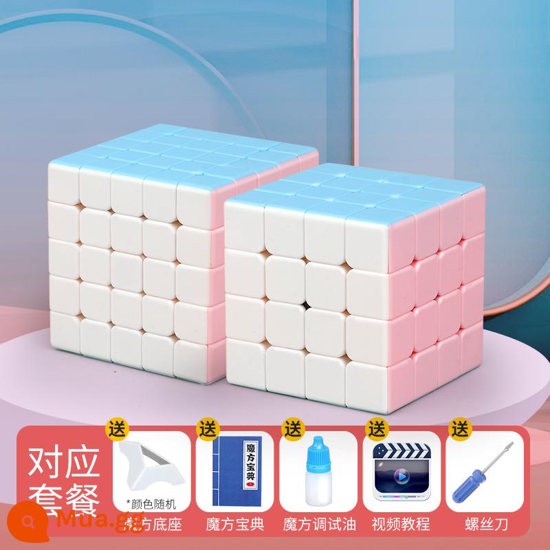 Thánh Tay Macaron Khối Rubik Thứ 23453 Thi Đấu Từ Tính Đặc Biệt Đồ Chơi Giáo Dục Trẻ Em Kim Tự Tháp Giải Nén - Quà tặng miễn phí Macaron Cấp 4 và 5 (Sách cơ bản + Video hướng dẫn tuốc nơ vít, cheat và dầu bôi trơn)