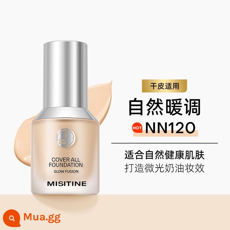 Mistineg mật ong SATINIQUE Youjia tấm chắn nhỏ màu xanh kem nền dạng lỏng hỗn hợp da dầu khô kiểm soát dầu kem che khuyết điểm dưỡng ẩm lâu trôi tấm chắn bạc nhỏ - Xiaojindun - phiên bản chính thức dành cho da dầu - NN120 tông ấm tự nhiên