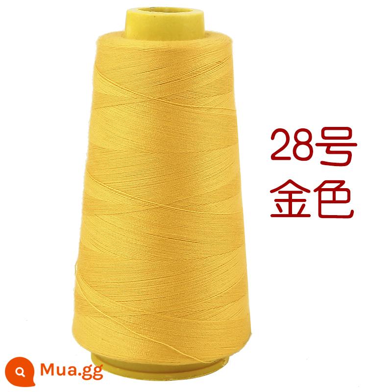 Hộ gia đình polyester fiber thread đường may thủ công đường chỉ may đường chỉ đen đường chỉ trắng bộ kim chỉ cuộn nhỏ đường chỉ may 402 đường chỉ may tay màu đỏ - Vàng (2000 mét/cuộn)