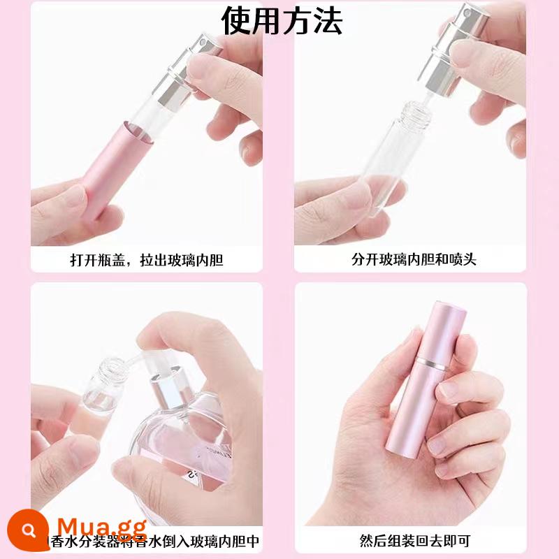 5Ml Nước Hoa Đáy Làm Đầy Cao Cấp Di Động Báo Chí Xịt Nhỏ Bình Xịt Bình Rỗng Gói Dùng Thử Hộp Đựng - Màu sắc ngẫu nhiên [điền] và hiện vật đóng gói lại miễn phí