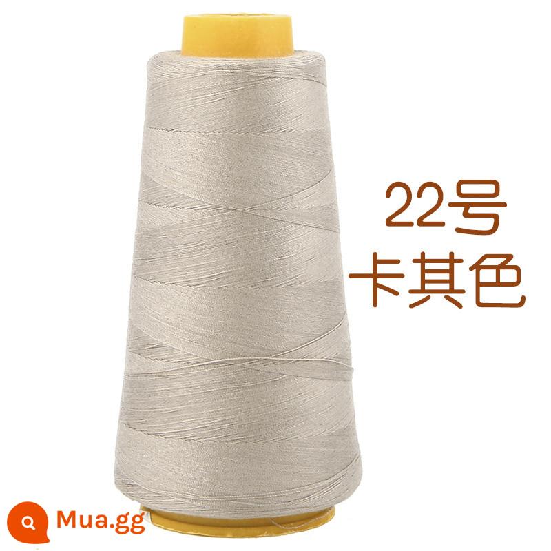 Hộ gia đình polyester fiber thread đường may thủ công đường chỉ may đường chỉ đen đường chỉ trắng bộ kim chỉ cuộn nhỏ đường chỉ may 402 đường chỉ may tay màu đỏ - Kaki (2000 mét/cuộn)