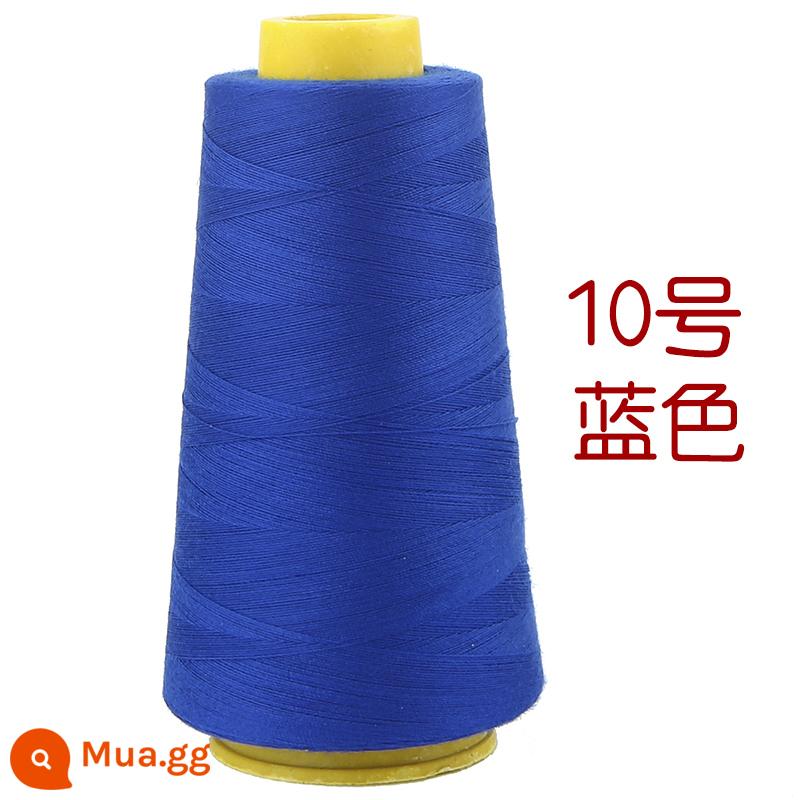 Hộ gia đình polyester fiber thread đường may thủ công đường chỉ may đường chỉ đen đường chỉ trắng bộ kim chỉ cuộn nhỏ đường chỉ may 402 đường chỉ may tay màu đỏ - Xanh sapphire (2000 mét/cuộn)