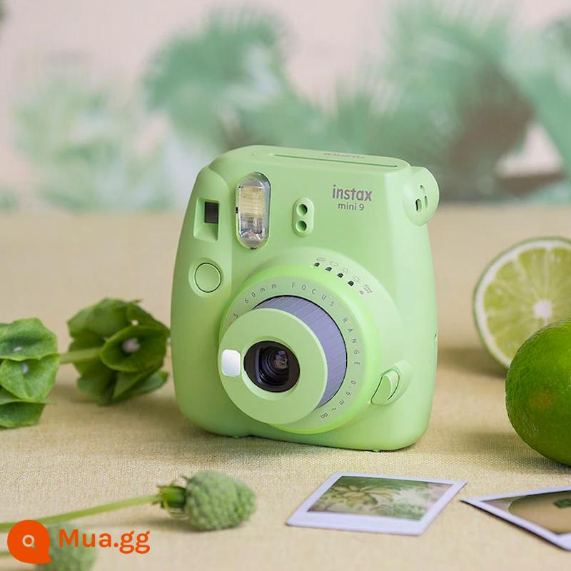 Máy ảnh Fuji mini9 Giấy ảnh Polaroid selfie làm đẹp nam nữ học sinh giá rẻ dễ thương quà tặng máy ảnh mini - xanh nhạt MINI 9 xanh