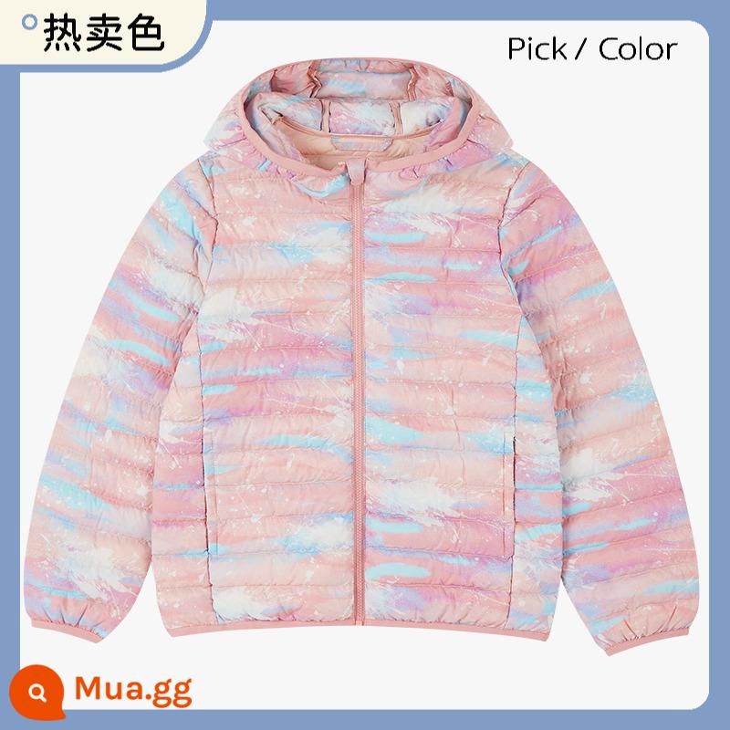 [Đồng giá gấp đôi 11] Youlan Warmth King Red-billed Goose Áo khoác mỏng nhẹ mùa đông 23 Trẻ em phong cách mới mùa đông ① Nhẹ nhàng và ấm áp - [Màu bán chạy và tốc độ tay] Sky Aurora