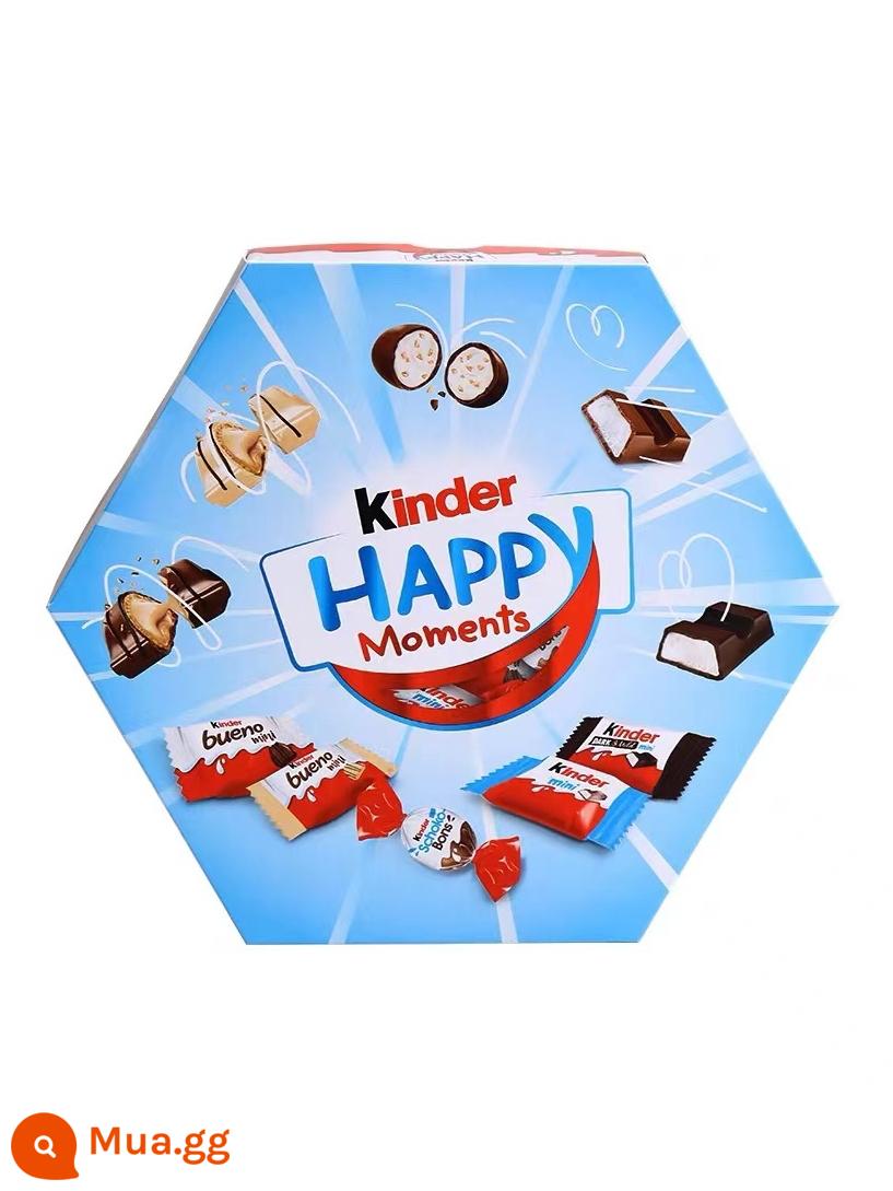 Nhập khẩu từ Ý và Đức Bánh quy Ferrero Sandwich Nutella Hazelnut Nutella Socola Love Biscuits 304g - Hộp Quà Socola Kinder Happy Moment 161g*1