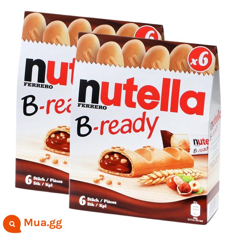 Nhập khẩu từ Ý và Đức Bánh quy Ferrero Sandwich Nutella Hazelnut Nutella Socola Love Biscuits 304g - Thanh sô cô la Spot 132g*2