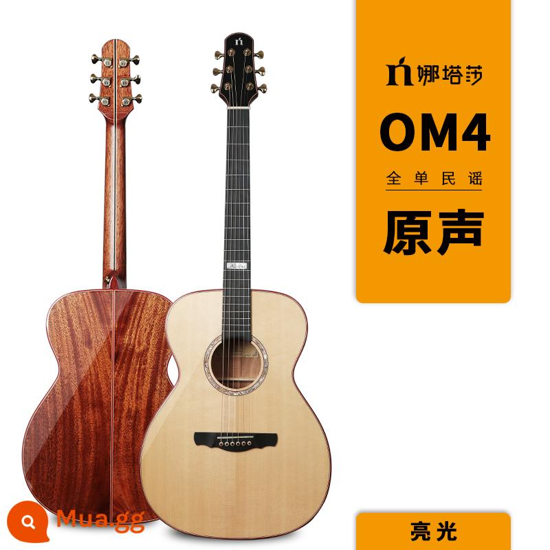 Natasha Natasha Dandelion JC4D4 Handmade Solid Wood Folk Board Plus Hộp điện 41 guitar gỗ inch - Âm thanh sáng OM4 40 inch