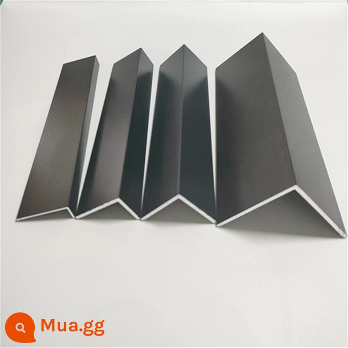 Nhôm định hình góc chữ L 10x10x1 sơn trắng nhôm định hình Dải nhôm góc vuông 90 độ Thanh nhôm góc hợp kim nhôm góc - Đen 12*12*1 (giá 1 mét)