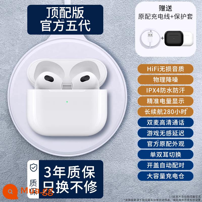 Tai nghe Bluetooth không dây chính hãng Huaqiangbei 2024 mẫu mới phù hợp cho Apple 15 iPhone 14 giảm tiếng ồn thế hệ thứ sáu - [New Air phiên bản hàng đầu thế hệ thứ 5] Chất lượng âm thanh HiFi không bị méo tiếng ◆Cuộc gọi độ phân giải cao với micrô kép ◆Thời lượng pin siêu dài