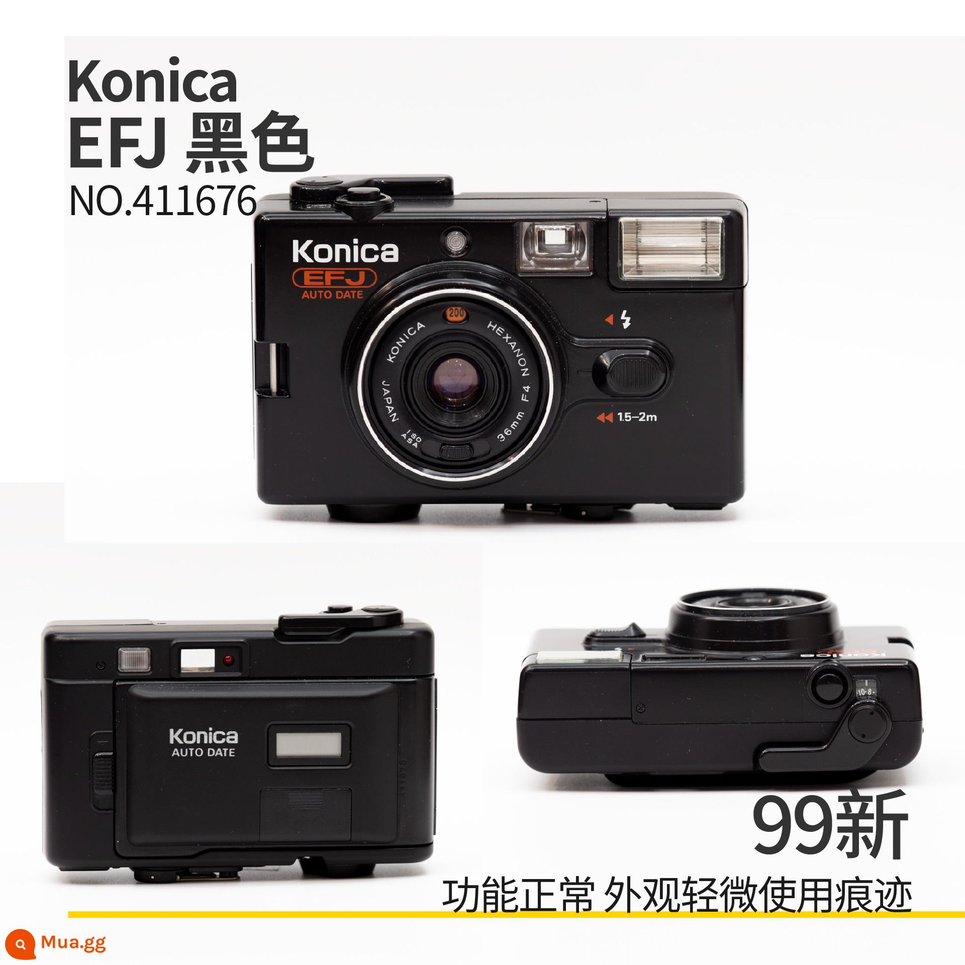 [Cửa hàng Carson] Konica Konica C35 Series Camera phim EF3 Zhang Zifeng cùng mô hình - "KONICA EFJ Đen" 99 mới