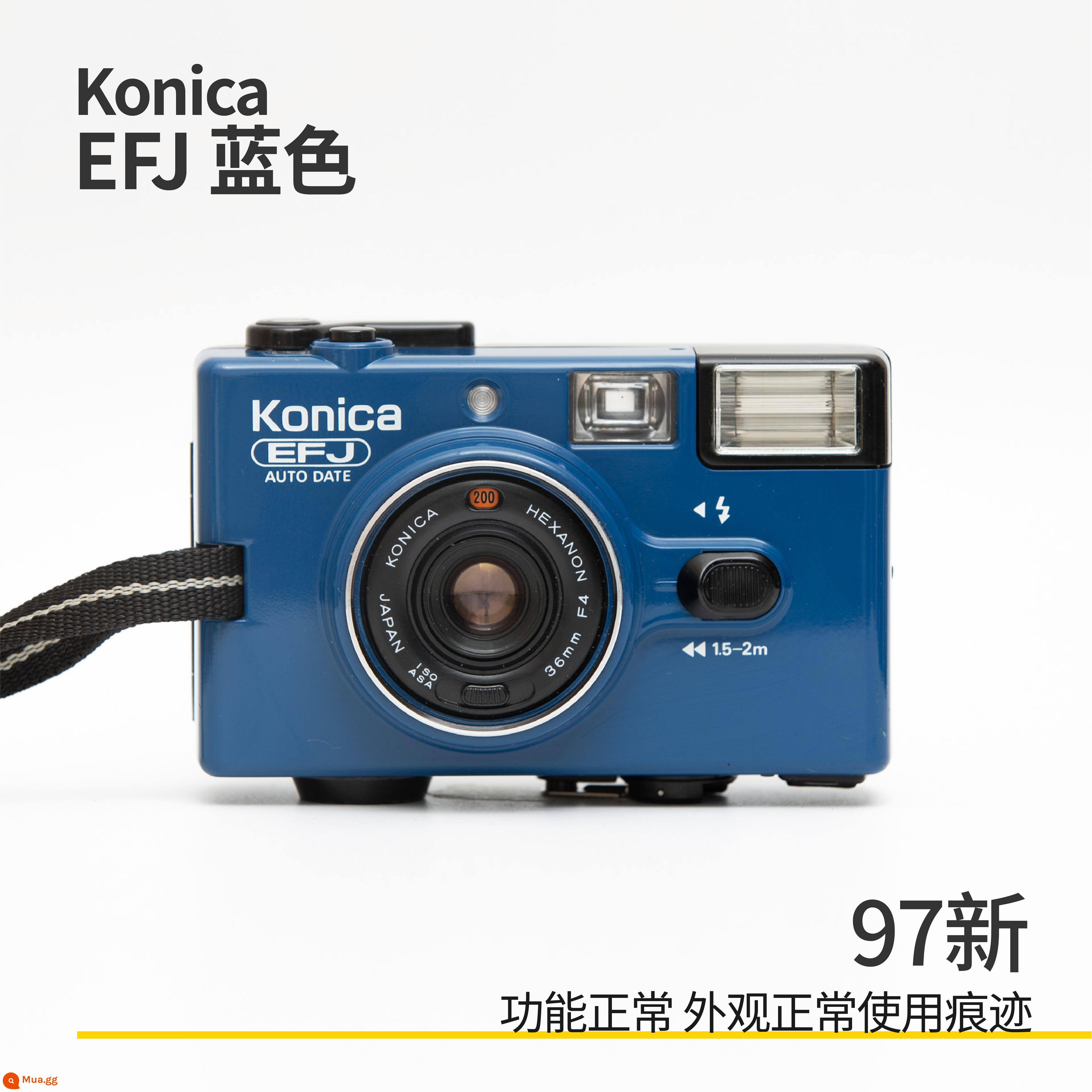 [Cửa hàng Carson] Konica Konica C35 Series Camera phim EF3 Zhang Zifeng cùng mô hình - "KONICA EFJ Blue" 97 mới