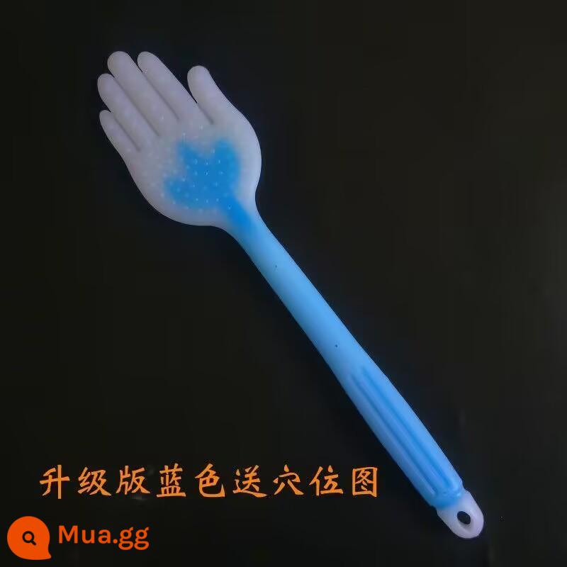 Ván silicone kinh tuyến, gậy massage, ván sha, búa, gậy tát lưng, sức khỏe lưng, ván cát, lòng bàn tay - Cây cọ xanh dài khoảng 40 cm