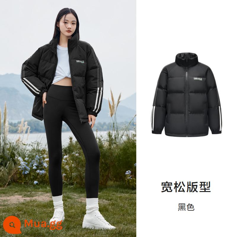 Semir vĩnh viễn khớp xuống áo khoác nữ dài vừa phải chống gió và chống mưa mùa đông 2023 mới áo khoác raglan kiểu Mỹ - đen 90001