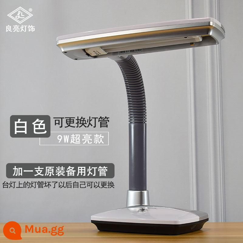 Liangliang Đèn LED Ống Đèn Bàn Ánh Sáng Trắng Siêu Sáng Hội Thảo Bàn Làm Việc Phát Hiện Đèn Bàn Cổ Cắm Đèn Có Thể Thay Thế - Đèn trắng cộng với đèn dự phòng