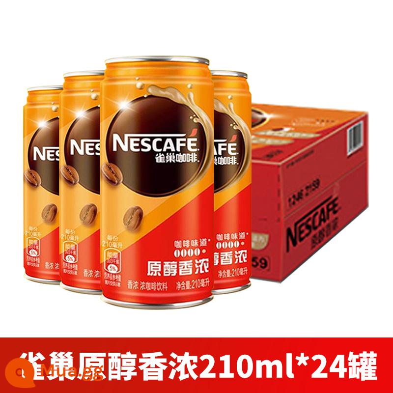 Cà phê pha sẵn Nestle 210ml*24 lon thơm mịn/cực đậm/thơm sảng khoái chống buồn ngủ cho học sinh thức khuya, thức khuya - Hương thơm êm dịu nguyên bản 210ml*24 lon nguyên hộp