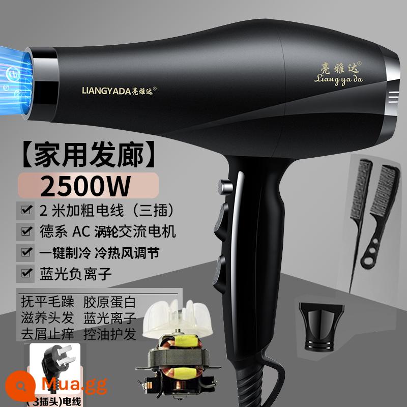 Máy sấy tóc đức công suất cao chuyên dụng salon tóc 3500w hộ gia đình nam sấy khô nhanh ion âm - Màu đen mờ [Tiệm làm tóc tại nhà 2500W Dây dày 2 mét] Miễn phí 3 ion âm động cơ AC AC