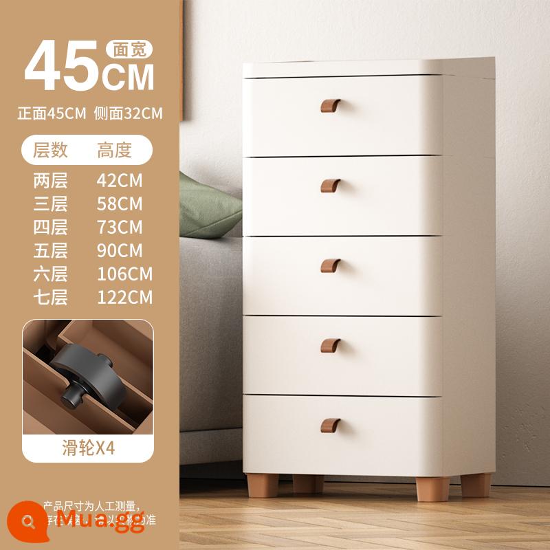 18/25/30cm khoảng cách hẹp bên tủ khoảng cách ngăn kéo tủ bảo quản bột phòng kệ bếp tủ đầu giường - Chiều rộng 45CM- ❤Mẫu dung tích lớn [tay cầm bằng da] chân cao có ròng rọc