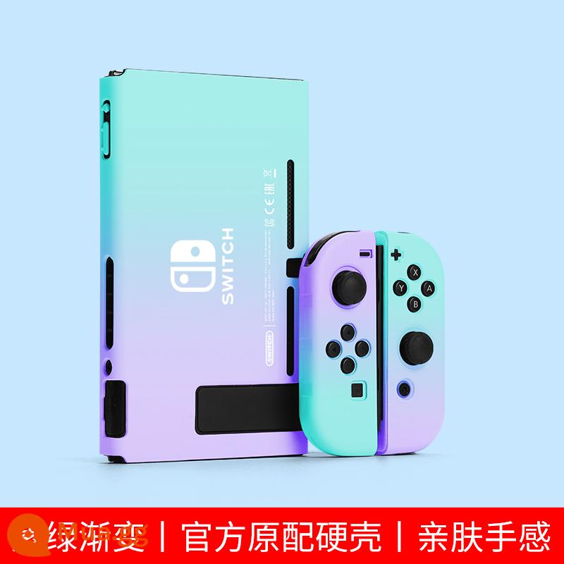 Chính hãng chính hãng Nintendo Switch vỏ bảo vệ tay cầm switcholed nắp plug-in cơ sở vỏ cứng máy trò chơi ns màn hình oled trong suốt vỏ silicon mềm vỏ silicon miếng dán túi lưu trữ phụ kiện mềm - Độ dốc màu xanh tím √ chuyển đổi vỏ nguyên bản thân thiện với da ☆ màng miễn phí √ nắp