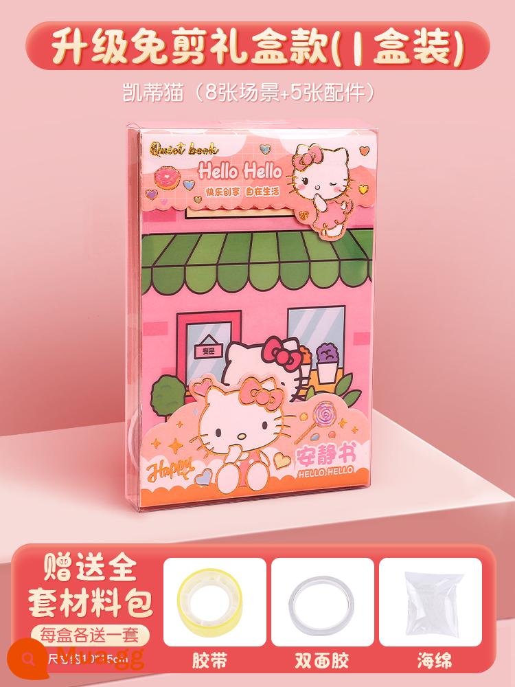 Trẻ Em Êm Sách 3 Đến 6 Tuổi Dễ Thương Happy Bong Bóng Miếng Dán Sách Hoạt Hình Sanrio Đầm Đồ Chơi Giáo Dục dành Cho Bé Gái - ♥Không cắt♥ 1 hộp Quiet Book [KT Cat] gói tài liệu miễn phí