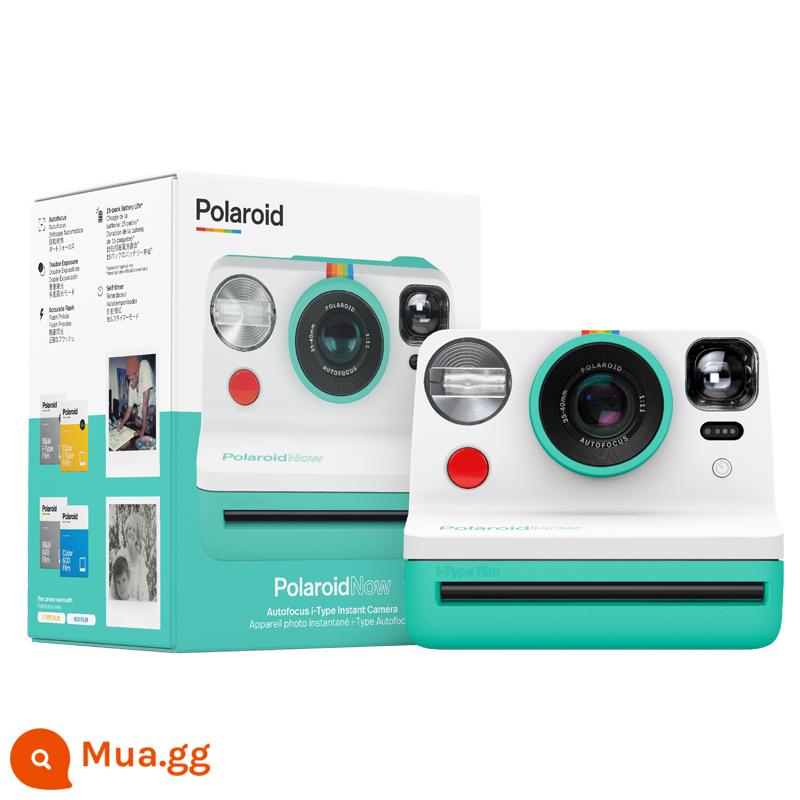 Ngân hàng quốc gia Polaroid Polaroid Now + chụp ảnh một lần máy ảnh Polaroid tự động với 5 bộ lọc miễn phí vận chuyển - bây giờ xanh