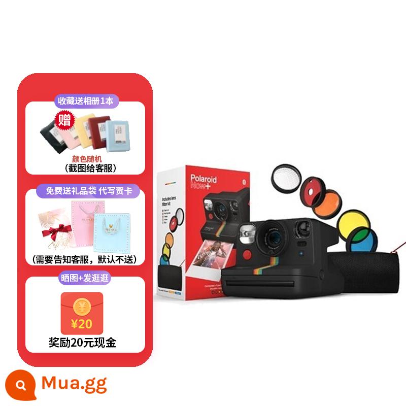 Ngân hàng quốc gia Polaroid Polaroid Now + chụp ảnh một lần máy ảnh Polaroid tự động với 5 bộ lọc miễn phí vận chuyển - now+đen đăng ảnh và tặng quà