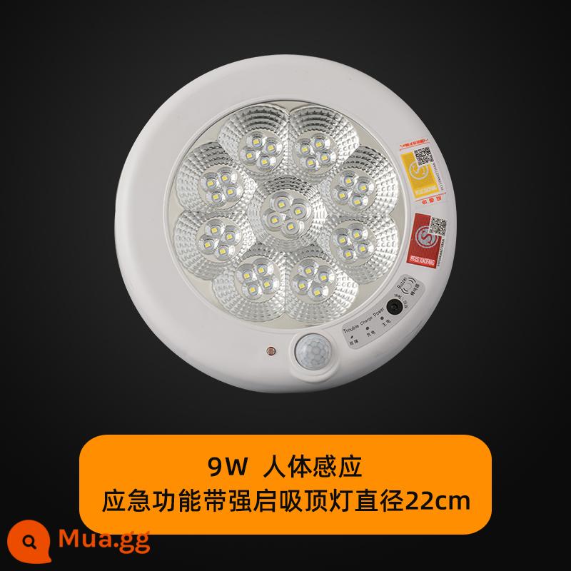 đèn led trần cảm ứng cơ thể con người hồng ngoại vành đai cứu hỏa tại nhà khẩn cấp đèn điều khiển âm thanh và ánh sáng hành lang hành lang lối đi đèn lối đi - 03D cảm biến cơ thể người + chức năng khẩn cấp kèm đèn trần khởi động mạnh 9W