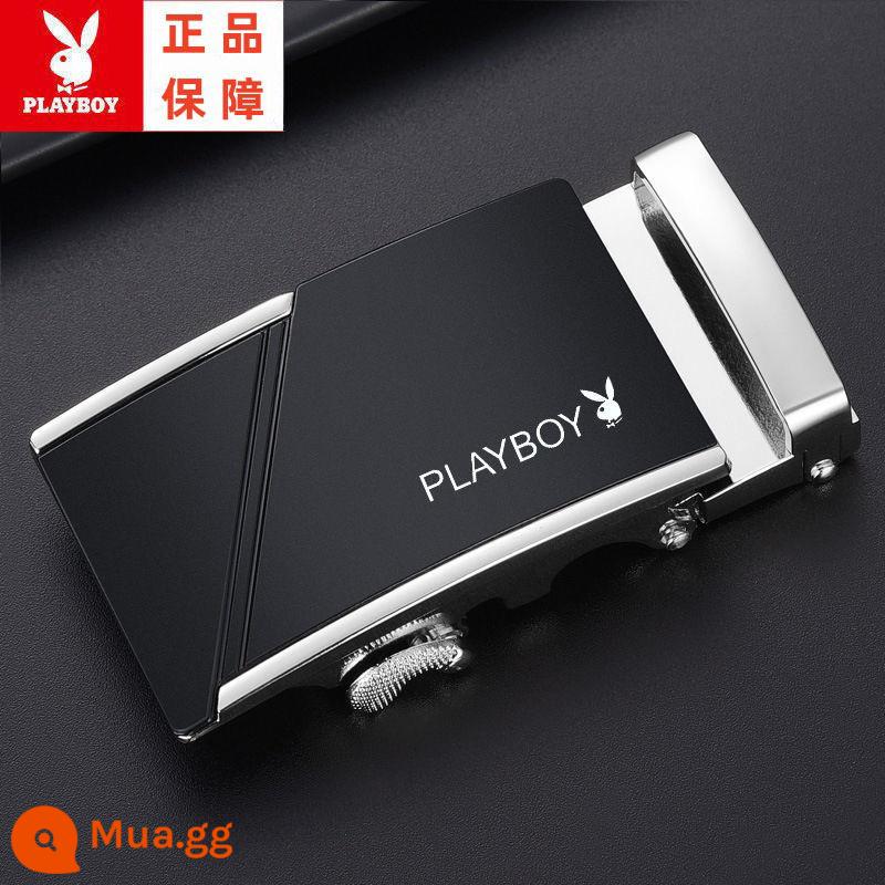 Playboy Thắt Lưng Nam Cao Cấp Hợp Kim Thắt Lưng Khóa Tự Động Dành Cho Thanh Niên Và Trung Niên Thắt Lưng Quần Thắt Lưng - Phiên bản hợp kim một mặt màu bạc