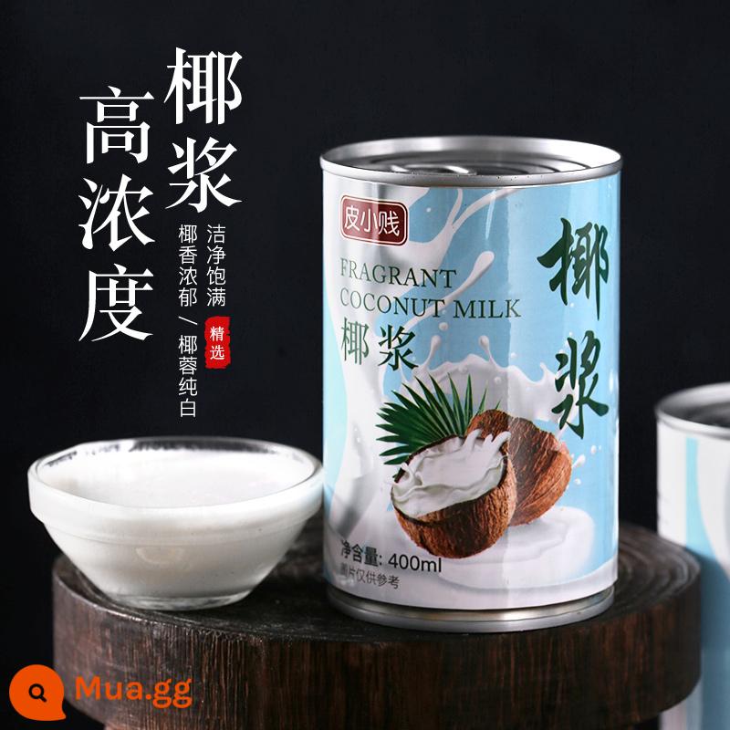 Bột cỏ tiên bị cháy Pi Xiaojian 100g thạch đen và trắng bột ăn được hộ gia đình tự làm cỏ thần tiên cửa hàng trà sữa đông lạnh đặc biệt - Nguyên liệu làm món Shao Xian Cao: Nước cốt dừa 400ml