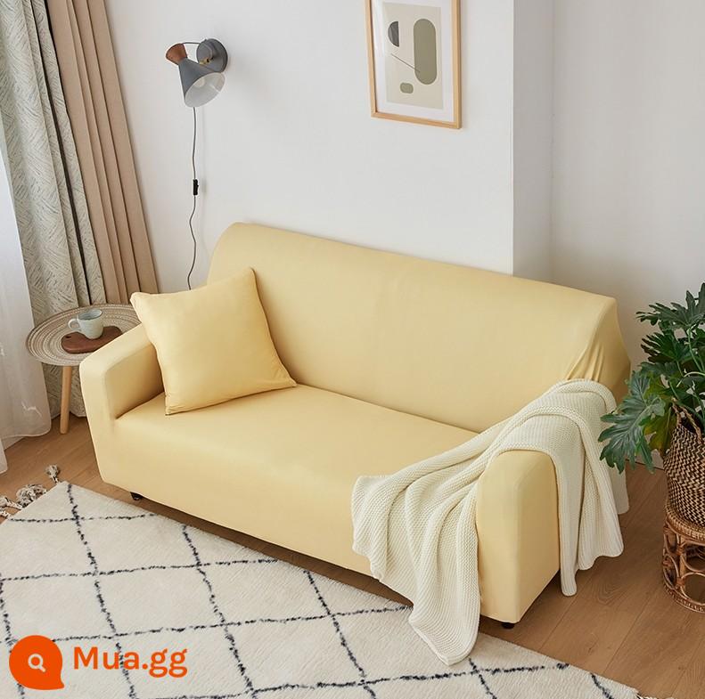 Co Giãn Đa Năng Ghế Sofa Bao Gồm Tất Cả Đa Năng Hiện Đại Tích Hợp 3 Người Khăn Bốn Mùa Bọc Vải Đệm Sofa Da - Màu vàng ngỗng