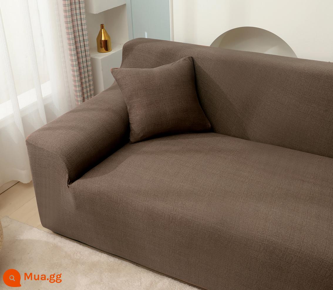 Co Giãn Đa Năng Ghế Sofa Bao Gồm Tất Cả Đa Năng Hiện Đại Tích Hợp 3 Người Khăn Bốn Mùa Bọc Vải Đệm Sofa Da - Cà Phê Lanh FB