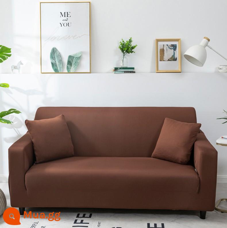 Co Giãn Đa Năng Ghế Sofa Bao Gồm Tất Cả Đa Năng Hiện Đại Tích Hợp 3 Người Khăn Bốn Mùa Bọc Vải Đệm Sofa Da - nâu nhạt