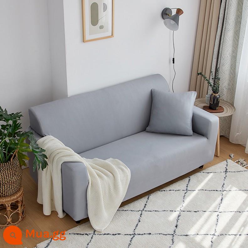 Co Giãn Đa Năng Ghế Sofa Bao Gồm Tất Cả Đa Năng Hiện Đại Tích Hợp 3 Người Khăn Bốn Mùa Bọc Vải Đệm Sofa Da - cáo xám bạc