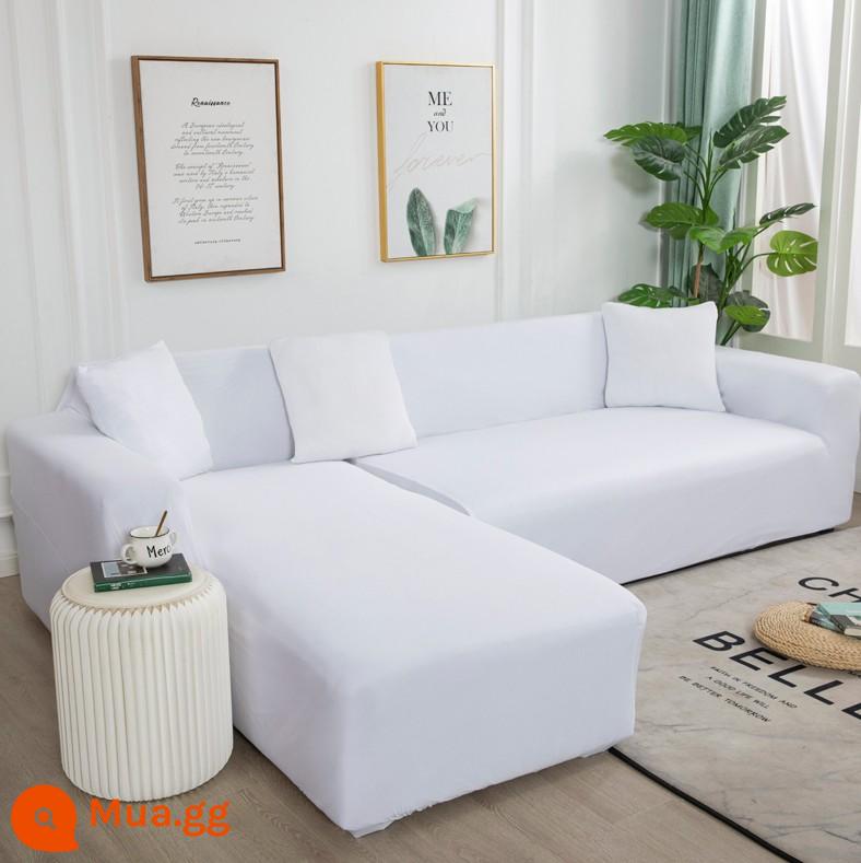 Co Giãn Đa Năng Ghế Sofa Bao Gồm Tất Cả Đa Năng Hiện Đại Tích Hợp 3 Người Khăn Bốn Mùa Bọc Vải Đệm Sofa Da - Màu trắng Màu này được khuyên dùng cho ghế sofa sáng màu