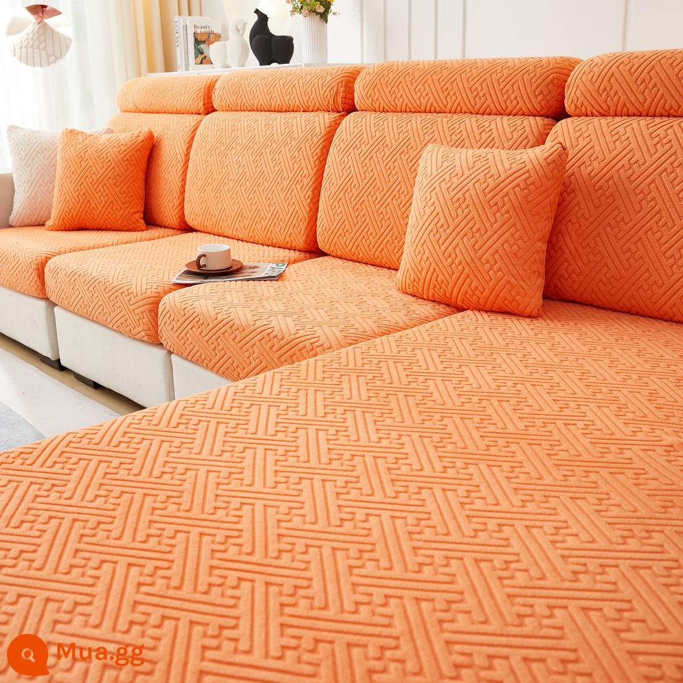 Nón Tắm Phong Cách Co Giãn Ghế Sofa Co Giãn Ghế Sofa Tất Cả Đa Năng 2022 Xanh Tựa Lưng Gối Tựa Đầu Đệm Xốp - Mũ dày dặn màu cam cao cấp sang trọng