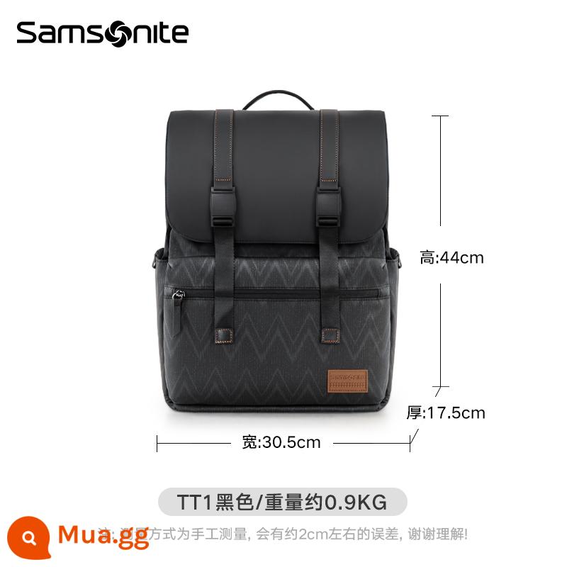 Ba lô Samsonite/Ba lô Samsonite Nam Dung lượng lớn Ba lô công tác du lịch nhẹ TT1 - Bảo hành 2 năm | Trọng lượng túi khoảng 0,9kg