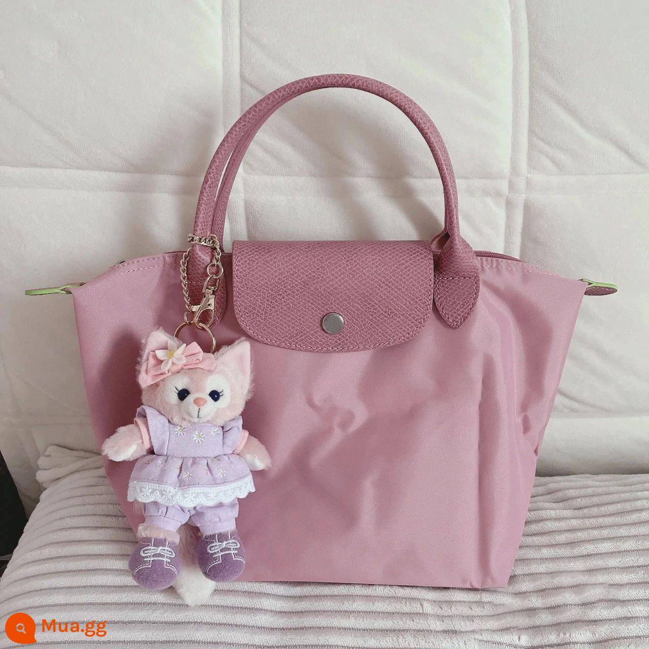 Túi đựng bánh bao nylon cho nữ 2023 túi tote đa năng mới có sức chứa lớn túi mẹ túi xách siêu nhẹ - Cánh hoa hồng cỡ nhỏ [logo quầy] [với da bò lớp đầu tiên]