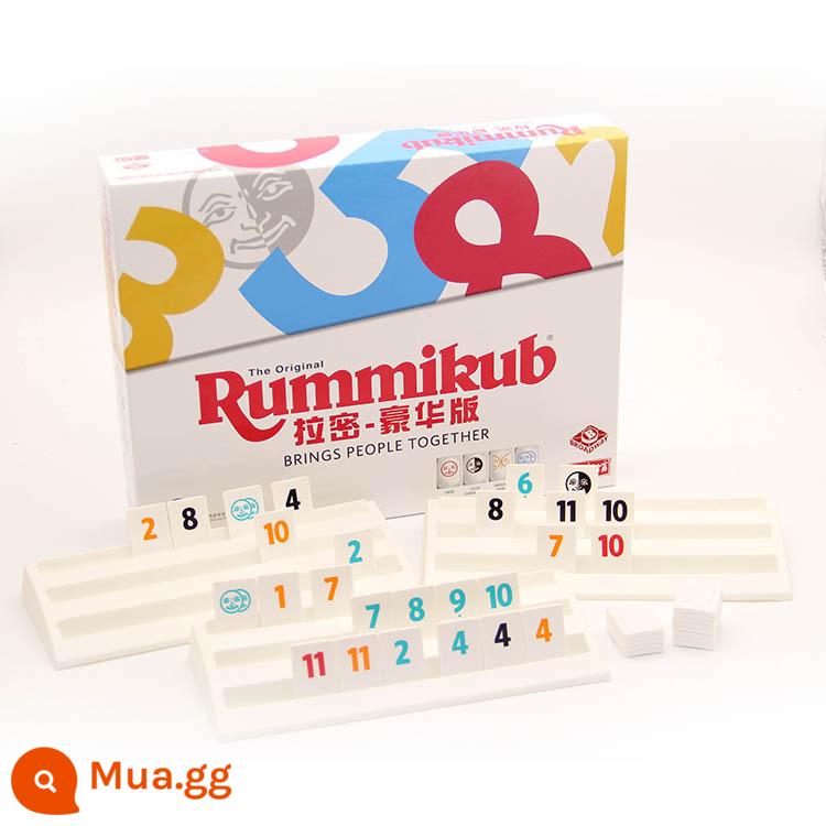 rummikub Lami board game đồ chơi giáo dục trẻ em 6-8-10 tuổi trò chơi dành cho cha mẹ và con cái Israel Mahjong Deluxe Edition - [Phiên bản cao cấp] Lami Weixia Giải phóng mặt bằng